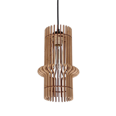 Eco 4 hanging lamp 1x40 e27 Wooden lampshade
