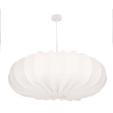 Lampa wisząca CAFEE' skandynawska - z abażurem kremowym latte 66cm - nowoczesne oświetlenie sufitowe do salonu i jadalni E27