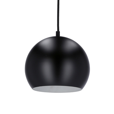 Hängelampe schwarz E27 Metall / Holz Flen Ledea 50101263