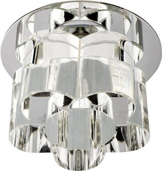 Ceiling lamp Candellux G4 chrome crystal fixed