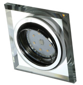 Oprawa Stropowa Oczko Candellux Ssu-22 Ch/Tr+Bl Gu10 50W+Led Smd 2 1W Niebieski 230V Chrom