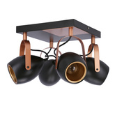 Black and copper adjustable ceiling lamp E14 4x40W Anica 98-83128