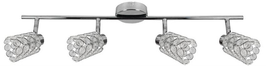 Lampa sufitowa York listwa regulowana 4-punktowa do salonu metalowa