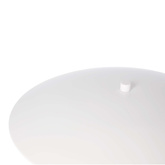 Table lamp LUND in Scandinavian style white plate shade minimalist lamp for living room and bedroom