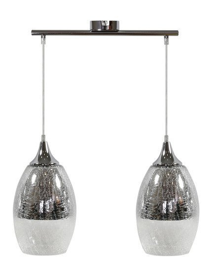 Plafoniera reglabila argintie suspendata 2x60W E27 Celia 32-51578