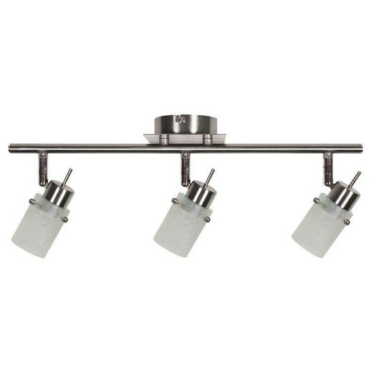 PLAFONNIER CANDELLUX VENTE 93-22479 FROZEN STRIP 3X40W G9 NICKEL MAT