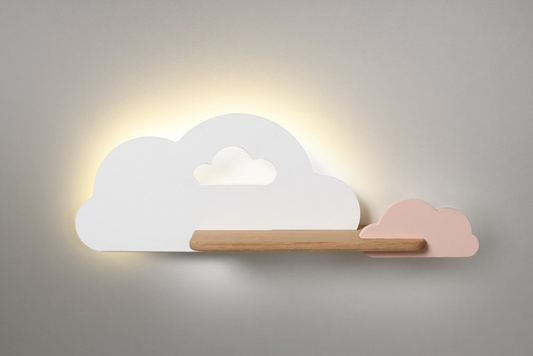 5W LED-Wandleuchte für ein Kind, weiße und rosa Wolke mit Regal Cloud 21-76717