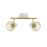 Wall lamp 2xE14 26cm Oslo 92-61805 Strip White/Gold