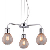 Hängelampe Chromdrahtschirm 3x60W verstellbar Gliva Candellux 33-58539
