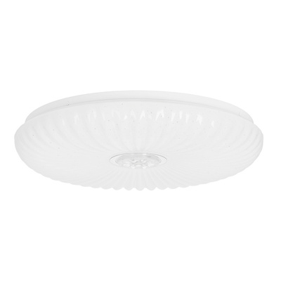 Plafoniera Montana alb + plafon auriu 24w led 40 cm abajur alb