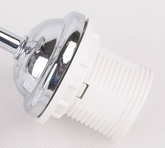 Chrome ceiling lamp 3x40W white shade with crystals Simpli Candellux 33-63847