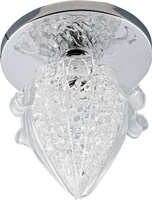 Plafoniera sk-37 ch g4 cristal fix cromat 20w g4 boboc de flori