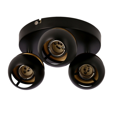 Boni plafond 3x3w gu10 led schwarz