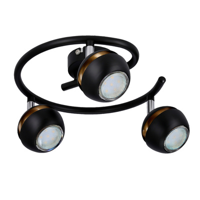 Boni spirala 3x3w gu10 led negru