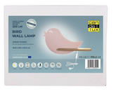 LED Wandleuchte rosa Vogelregal + Schalter Bird 21-85054