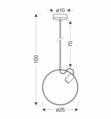 Lampe suspendue en métal blanc Nexo Ledea 50101198