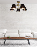 Plafoniera suspendata Candellux Cortez 35-54999 E14 Patina