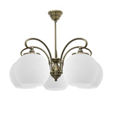 Chandelier 5xE27 51cm patina copper ORBIT 35-69368