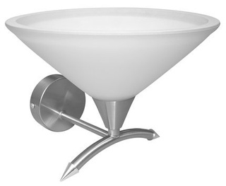 Aplica de perete abajur sticla nichel satinat 60W E27 Helia Candellux 21-74204