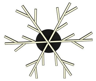 LAMPĂ PLAFON CANDELLUX APETI SAMOS LED NEGRU 4000K