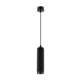 Lampa wisząca tuba czarna metalowa regulowana nad stół GU10 LED