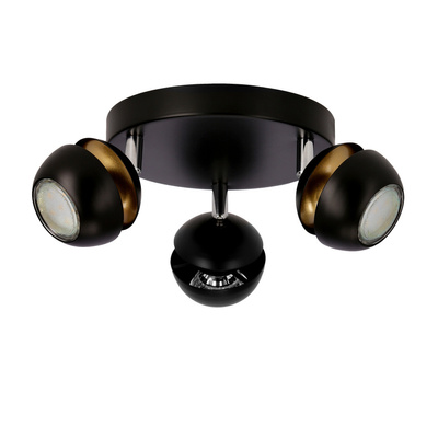 Boni plafond 3x3w gu10 led black