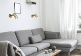 Wall lamp brass movable metal spot Colly 91-01702
