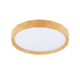 CADIX LED-DECKENLEUCHTE AUS HOLZ, 38,5 CM, WEISSER LAMPENSCHIRM