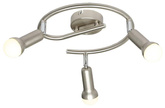 Plafoniera spirala 3X40W E14 nichel satinat ARC 98-63304