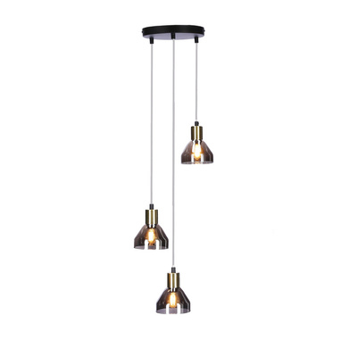 Hanging lamp gold 3xE14 18cm Gregory 33-78995