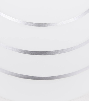 Plafonnier chromé 3x40W abat-jour blanc avec cristaux Simpli Candellux 33-63847