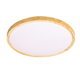 Plafonnier LED blanc + bois 24W 4000K Lampe Gandava Candellux 14-75253