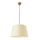 PYROS lampa wisząca patynowy 38 1x40W E27 abażur kremowy