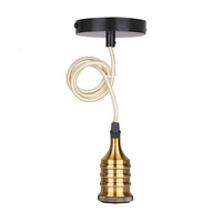 Sling metalic negru/lampa patinata E27 31-04895
