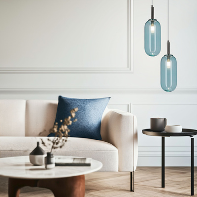 Suspension en verre bleu LED 6W Fiuggi Ledea 50133213