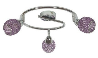 Lampa sufitowa Clear spot regulowana 3-punktowa do salonu ze szklanymi kloszami