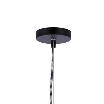 Lampa suspendata 27cm sticla/cablu negru Liverpool Ledea 50101286