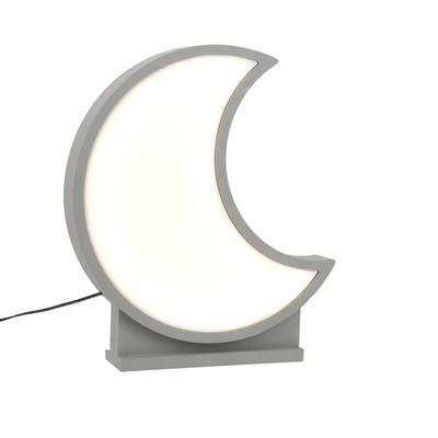 lampă de masă moon pentru copii led iq kids gri