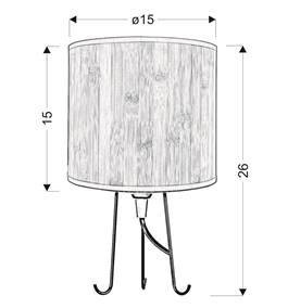 Table lamp with wire legs Adora pine 41-03300