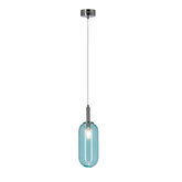 Suspension en verre bleu LED 6W Fiuggi Ledea 50133213
