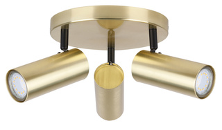 Deckenlampenplatte aus Messing 3xGU10 Colly 98-01726