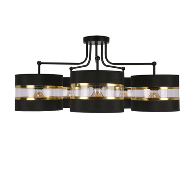 ANDY HÄNGELAMPE SCHWARZ E27 SCHWARZ+GOLDFARB