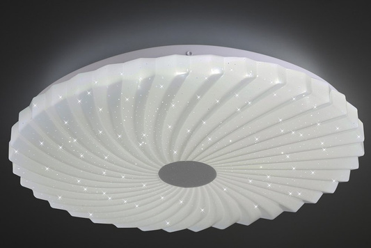 Plafonnier LED blanc 38,5cm luminosité couleur variable + télécommande Calipso 13-75093