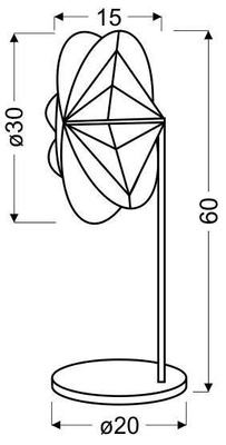 Lampe de table noire Araignée 41-19274