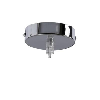 Plafonnier suspendu abat-jour en verre argenté E27 Libano Candellux 31-51646