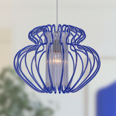 Lampe suspendue bleu 52cm Imperia 31-36561