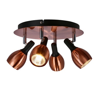 Deckenleuchte Plafond 4xGU10 Kupfer CROSS 98-34878