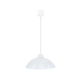Suspension Alcara, abat-jour blanc avec motif 31-16737