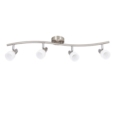 Applique bande 4X40W G9 nickel mat/chrome blanc SELIA 94-70005