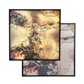 Luxan Ceiling lamp 59x59 black 90w led 4000k led autumn rustic